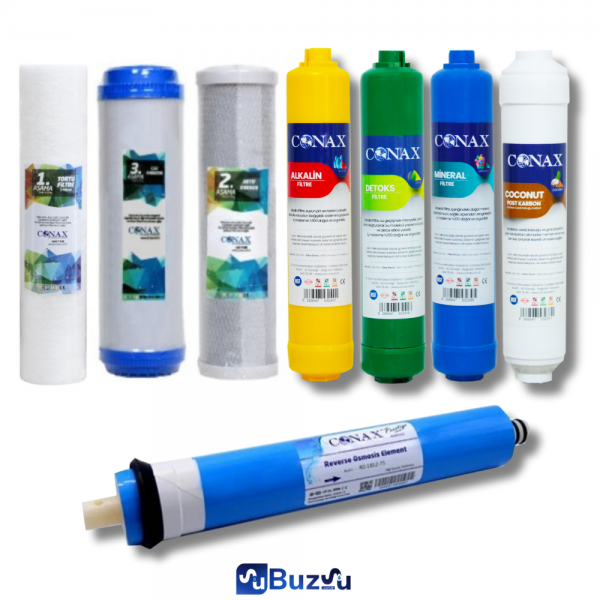 CONAX Gold 8 aşama Filtre seti - Çift karbonlu | Buzsu