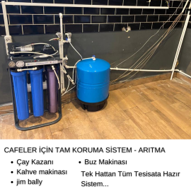 CAFE, İşletmelere Özel Tek Hat Su Arıtma Sistemi  Saatte 60 Lt