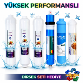 Alkalix 6 Aşama Filtre Seti Cift GAC