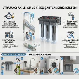 Manyetik Kireç Önleyici - Bina Girişi Filtreleme Seti - Tam Koruma