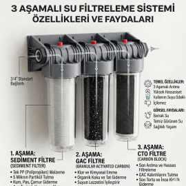Manyetik Kireç Önleyici - Bina Girişi Filtreleme Seti - Tam Koruma
