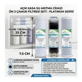 Buzsu Naturalsnet Sediment, GAC Karbon ve CTO Karbon Filtre Seti
