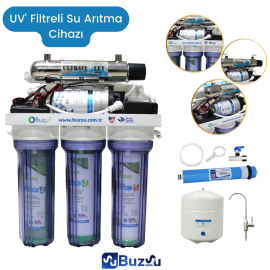 UV Filtreli Su Arıtma Cihazı Pompalı Model Kuyu Suları için