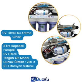 UV Filtreli Su Arıtma Cihazı Pompalı Model